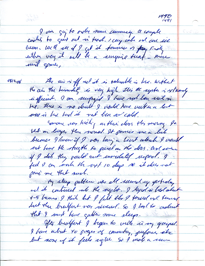 Dr John WorldPeace 2008 Prison Journal